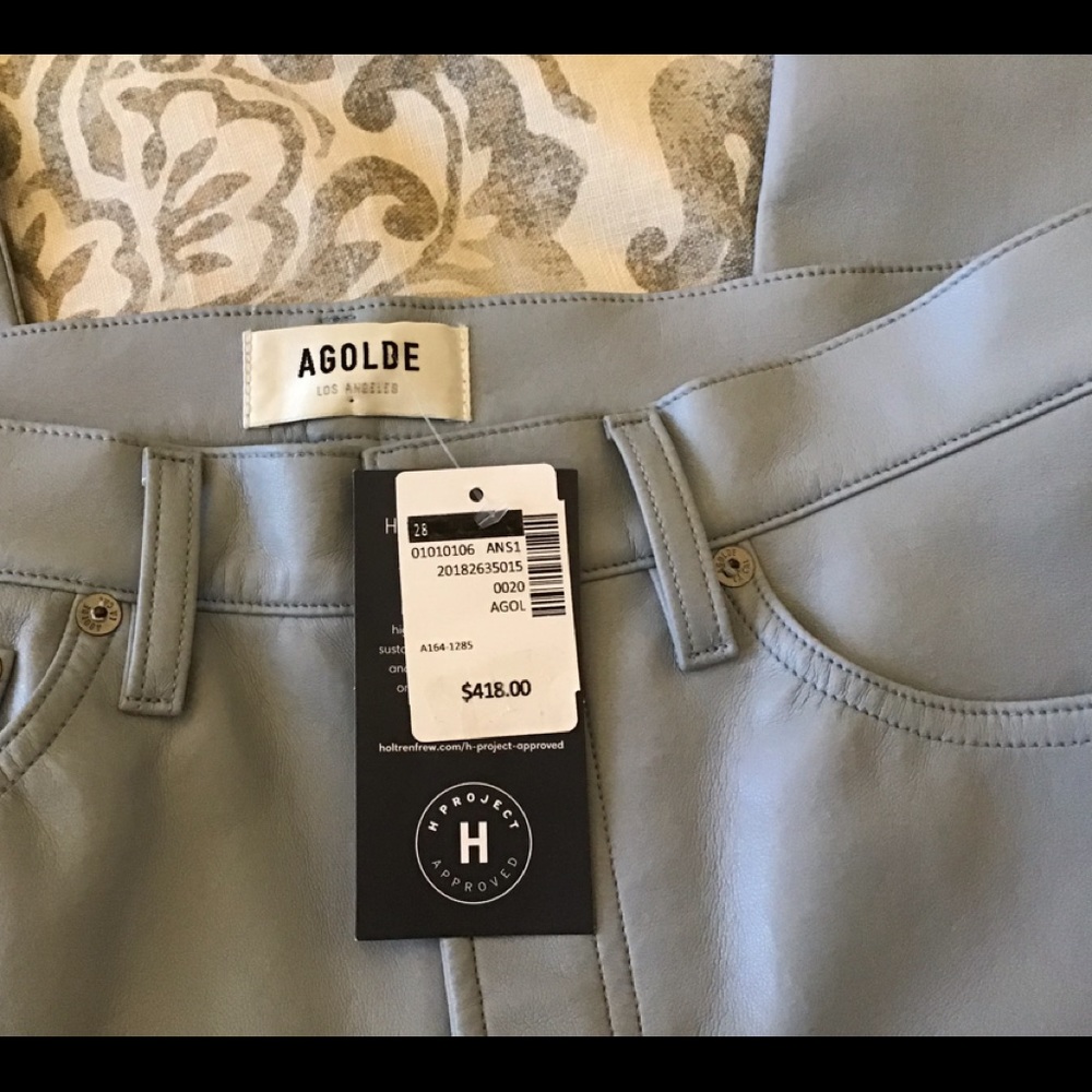 Agolde leather pants